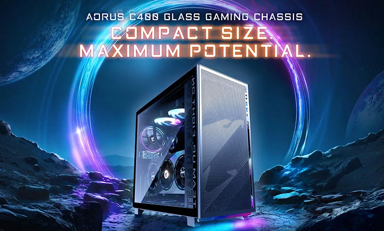 GIGABYTE AORUS C400 GLASS : nouveau boîtier de jeu moyen tour à flux d'air vertical 1 GIGABYTE AORUS C400 GLASS Couv