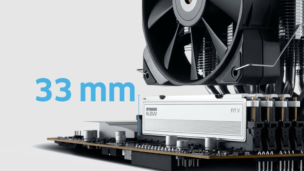 KLEVV FIT V : de la mémoire DDR5 à 6400 MT/s de seulement 33 mm de hauteur 3 KLEVV FIT V 2