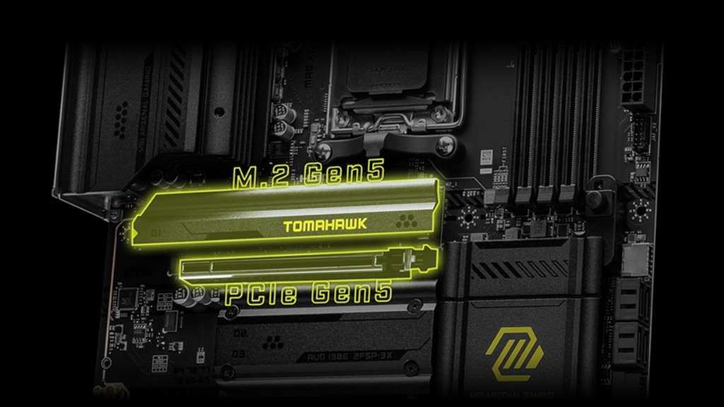 Au COMPUTEX 2024 MSI dévoile ses cartes mères X870 pour AMD Ryzen 9000 4 MSI X870 PCIe gen5