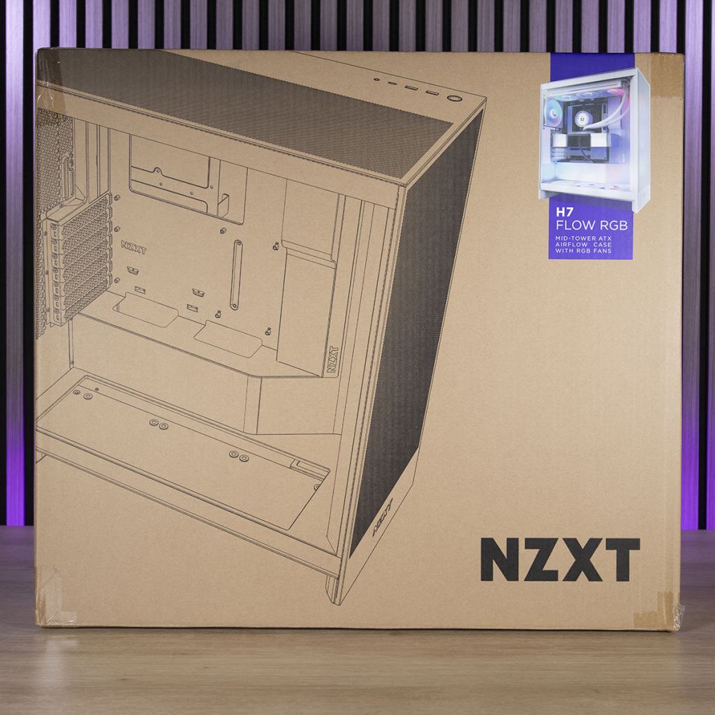 Lancement officiel et Unboxing du NZXT H7 Flow RGB 2024 7 NZXT H7 Flow RGB emballage face arrière