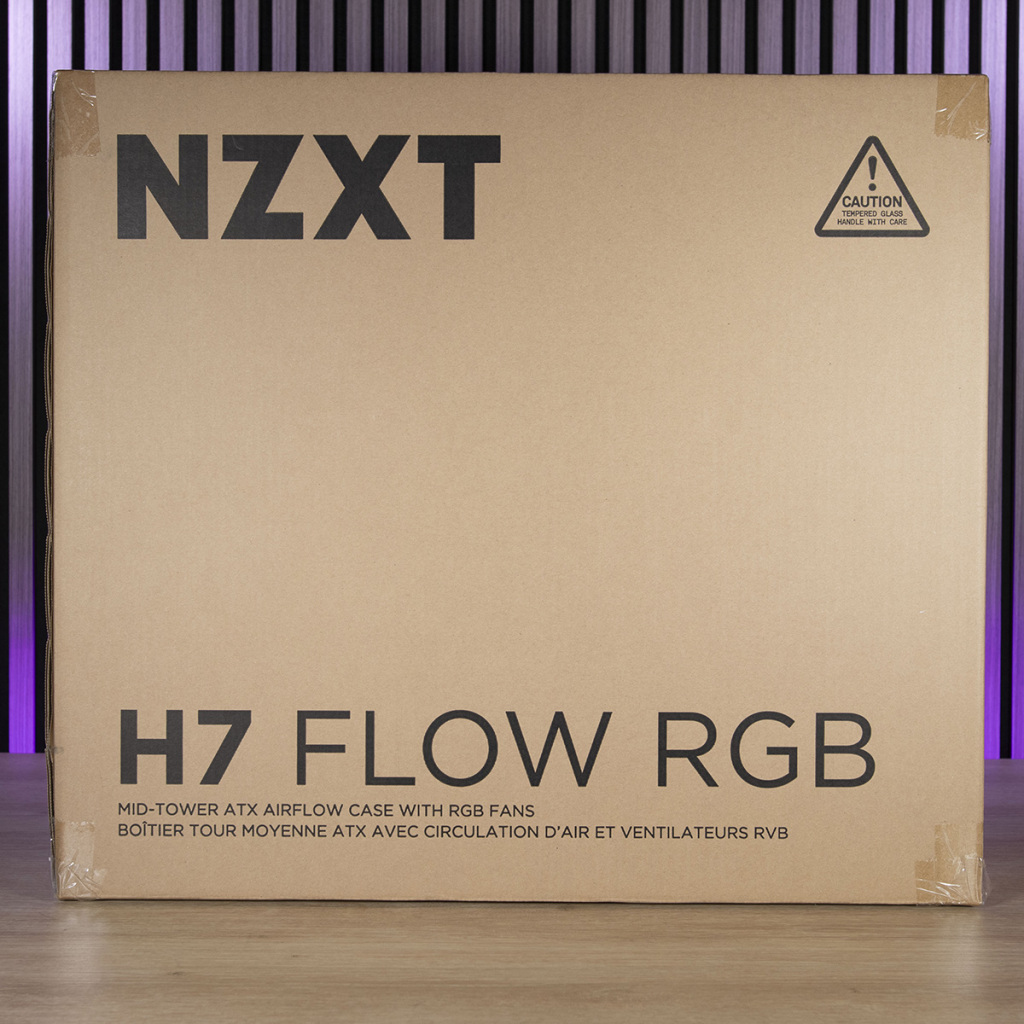 NZXT H7 Flow RGB emballage face avant