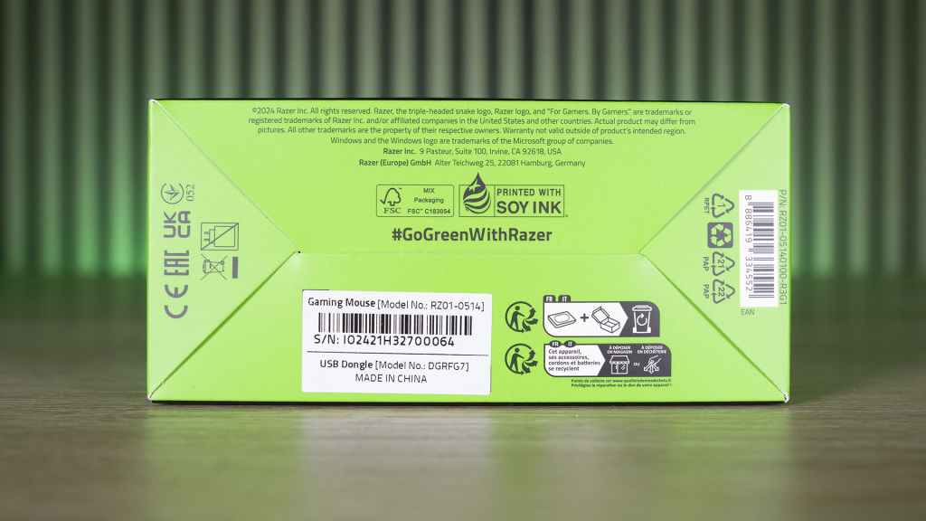 RAZER Deathadder V3 Hyperspeed emballage petit côté