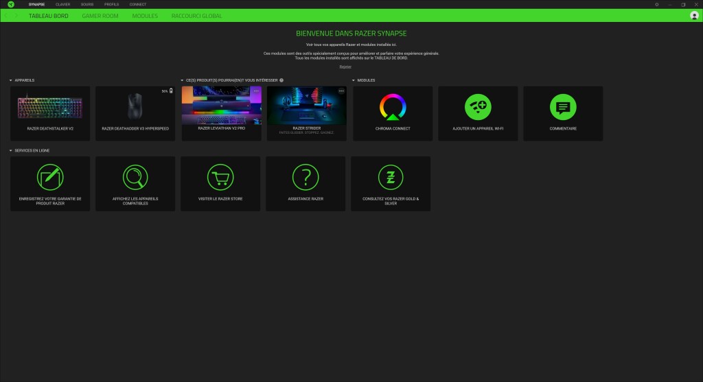 RAZER Deathadder V3 Hyperspeed logiciel 1