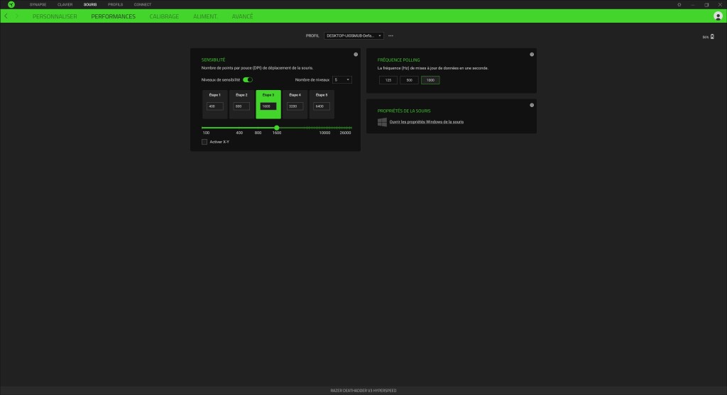 RAZER Deathadder V3 Hyperspeed logiciel 4