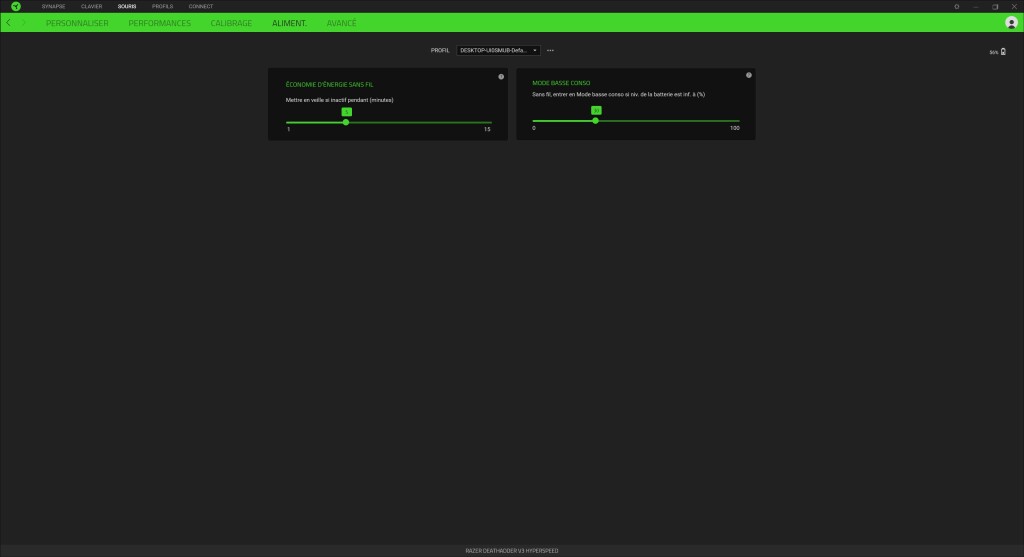 RAZER Deathadder V3 Hyperspeed logiciel 7