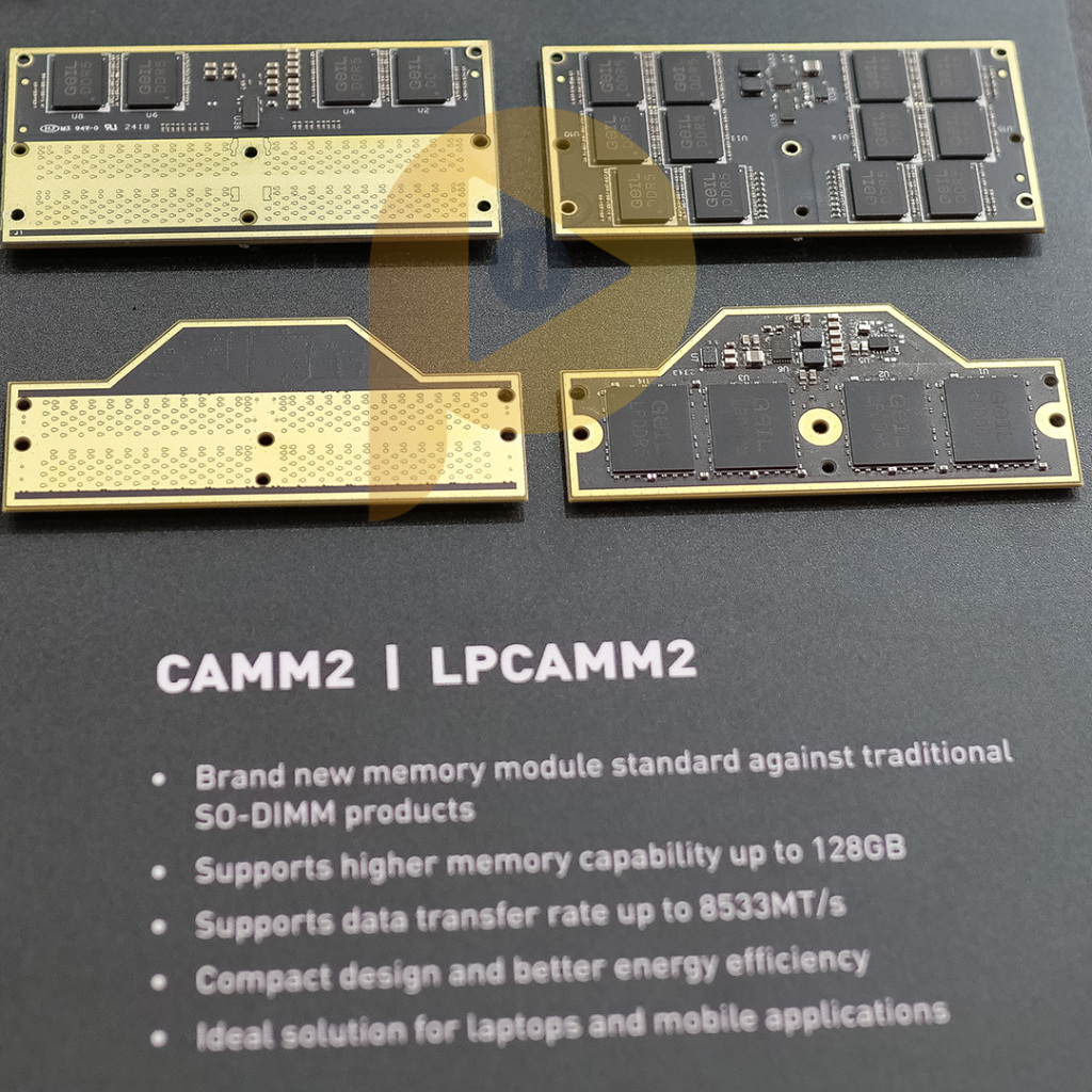 DDR5 CUDIMM, CSODIMM, CAMM2 et LPCAMM2 : la révolution mémoire pour nos PC 7 ddr5 CAMM2 LPCAMM2 geil computex 2024