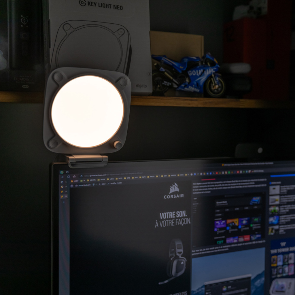 elgato key light neo lumiere chaude