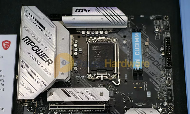 DDR5 CUDIMM, CSODIMM, CAMM2 et LPCAMM2 : la révolution mémoire pour nos PC 1 msi z790Mpower CUDIMM