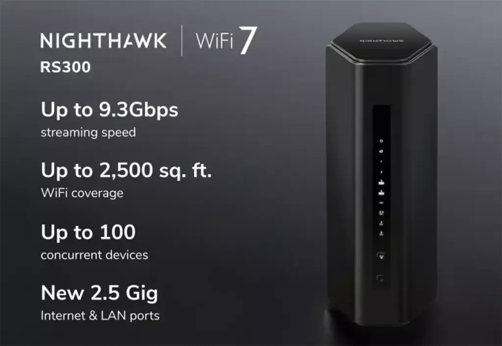 Mesh Tri-band Orbi 770 et routeur Nighthawk RS300, du WiFi 7 abordable chez Netgear 6 Routeur Nighthawk RS300