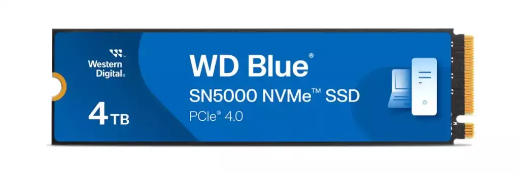 Western Digital WD Blue SN5000 NVMe, un SSD NVMe pour les professionnels 2 ssd western digital wd blue sn5000 nvme 4to front