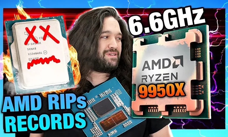 L'AMD Ryzen 9 9950X est passé au-dessus des 6,5 GHz 1 AMD Ryzen 9950X Couv