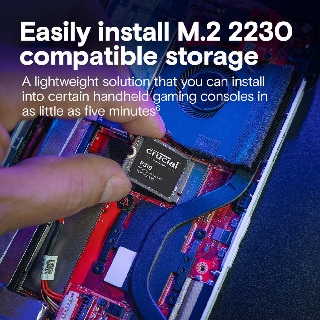 Crucial P310 : premier SSD M.2 2230 PCIe 4.0 de Micron 4 Crucial P310 3