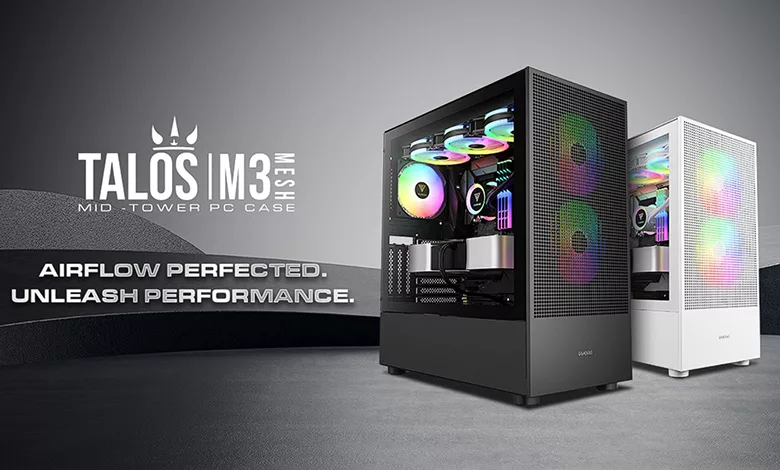 GAMDIAS présente le boîtier moyen tour TALOS M3 Mesh 1 GAMDIAS TALOS M3 MESH Couv