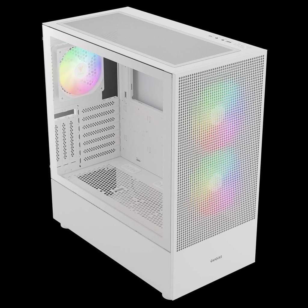 GAMDIAS présente le boîtier moyen tour TALOS M3 Mesh 4 GAMDIAS TALOS M3 MESH blanc