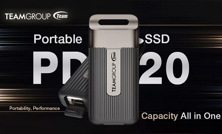 Teamgroup lance le mini SSD externe PD20 1 Mini SSD Teamgroup PD20 Couv