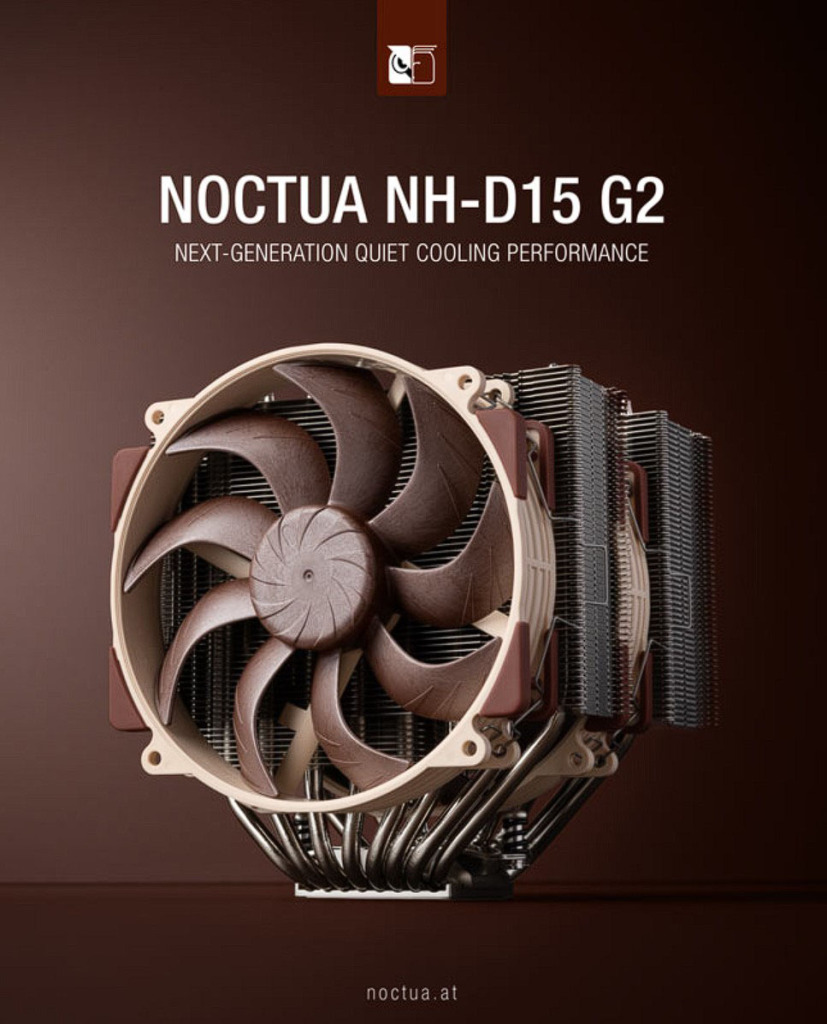 Noctua lance son ventirad NH-D15 G2 de nouvelle génération et ses ventilateurs NF-A14x25r G2 2 NOCTUA NH D15 G2 1