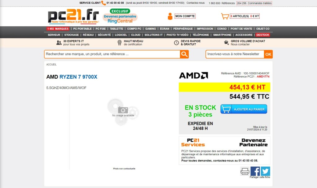 AMD Ryzen 9000 : Fuites de Prix et Disponibilité à l'Approche du Lancement 4 Ryzen 9700X PC21.fr