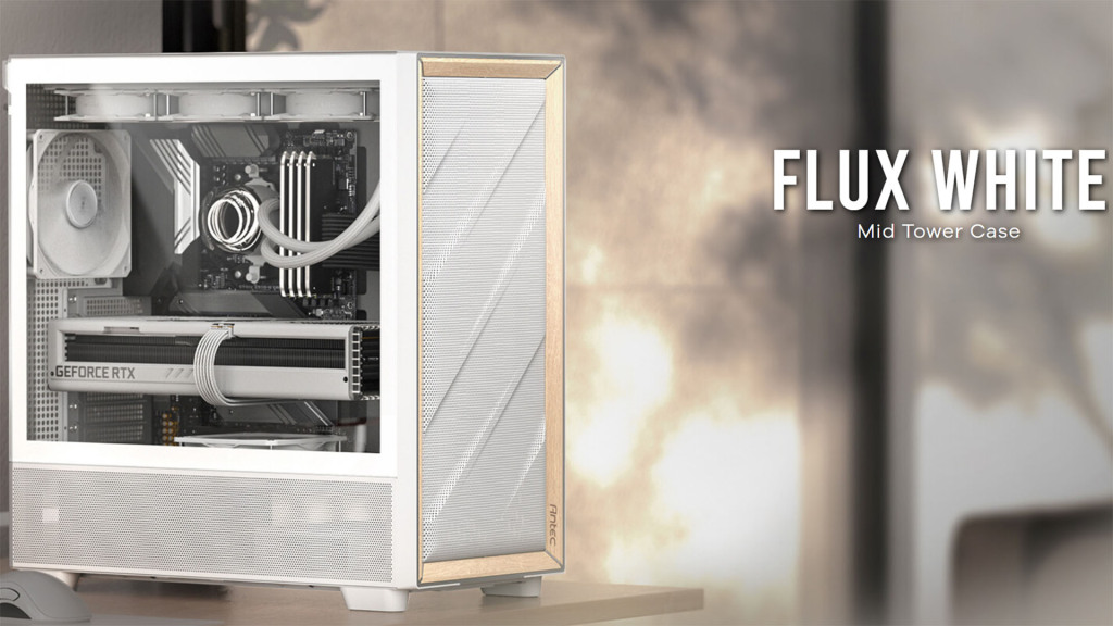 Le Bois s'Invite dans nos PC : Antec Rejoint la Tendance avec son boîtier FLUX 3 antec FLUX White 01