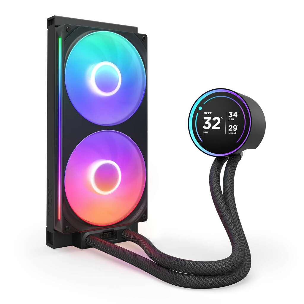 NZXT Kraken Elite 2024 : Le refroidissement AIO repensé avec des performances améliorées 13 06 Kraken Elite V2 RGB BK vertical 280