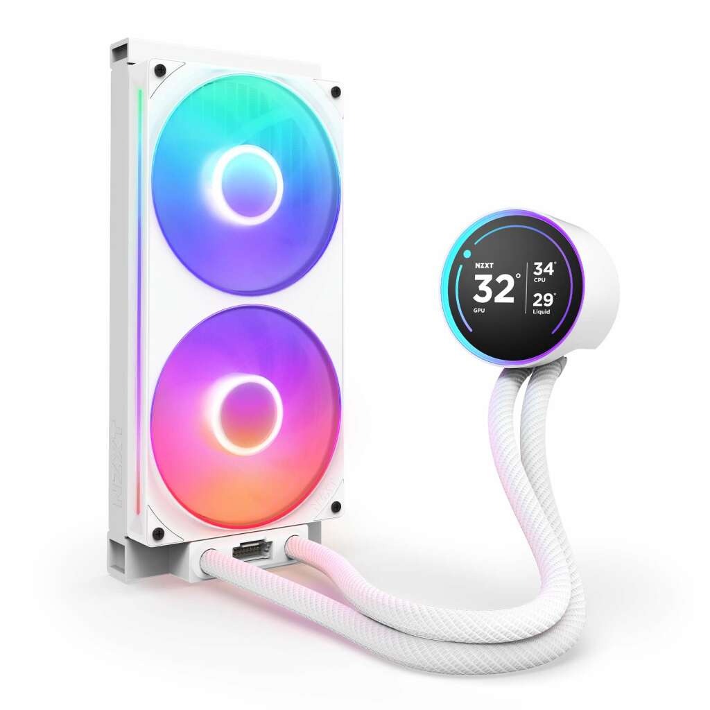 NZXT Kraken Elite 2024 : Le refroidissement AIO repensé avec des performances améliorées 16 06 Kraken Elite V2 RGB WH vertical 280