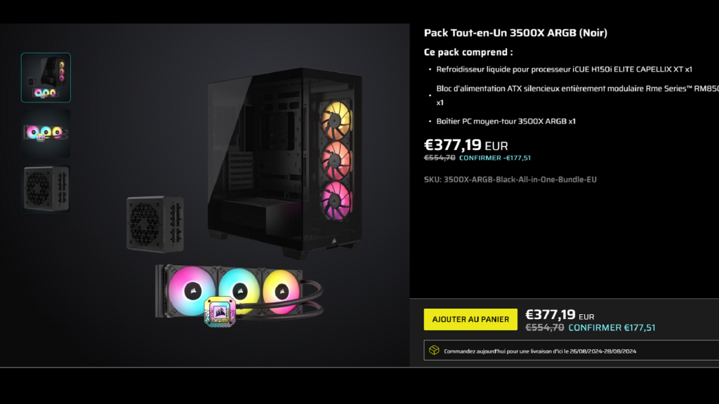 Bons plans Corsair pour la rentrée 2024 : des offres incontournables à ne pas manquer 6 3500X All In One Bundle corsair rentrée 2024 back to school