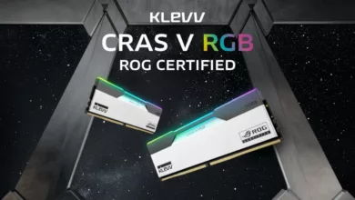 KLEVV dévoile sa nouvelle mémoire gaming DDR5 CRAS V RGB ROG CERTIFIED 31 DDR5 Klevv CRAS V RGB ROG CERTIFIED Heroimg