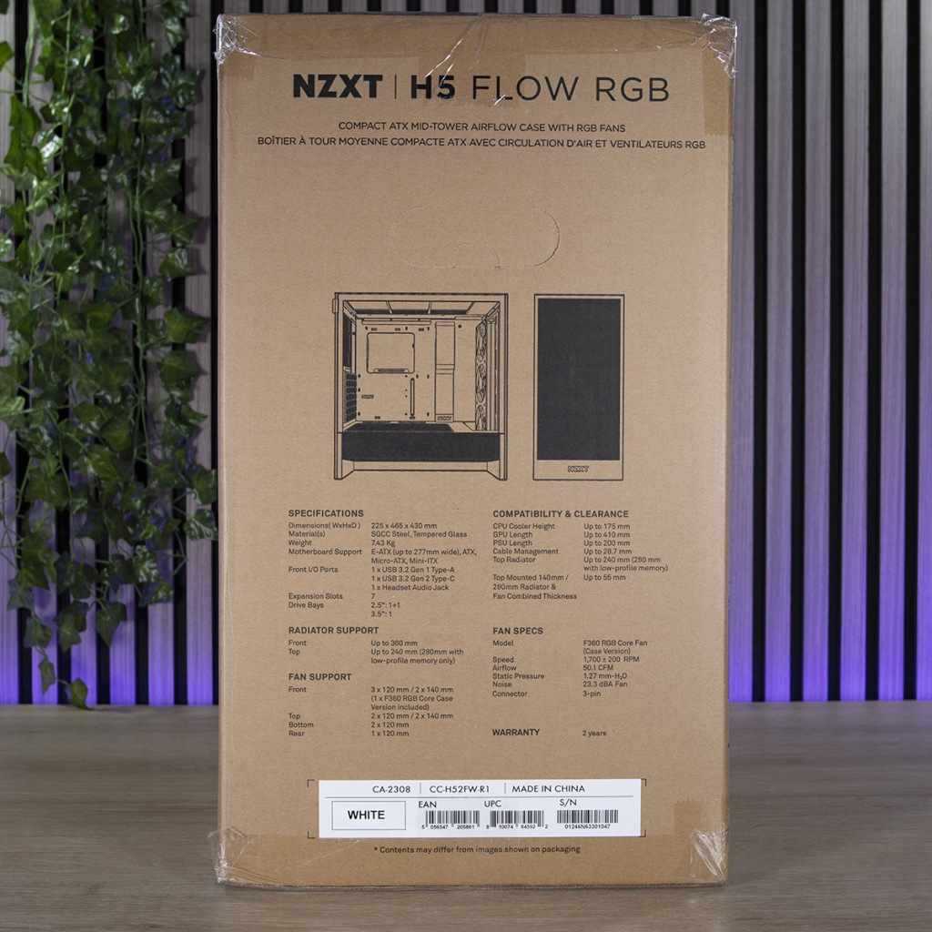 NZXT H5 Flow RGB petit côté 1