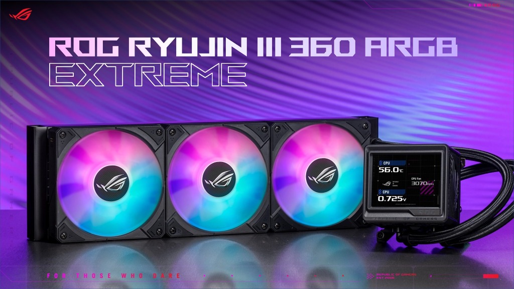 ASUS ROG gamescom 2024 : Une attaque gaming sur tous les fronts 4 Ryujin III ARGB Extreme AIO Cooler