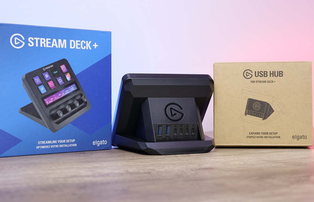 elgato usb hub usb stream deck plus