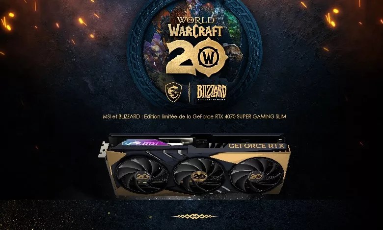MSI et Blizzard célèbrent les 20 ans de World of Warcraft avec une édition limitée de la RTX 4070 SUPER : Participez et gagnez des récompenses exclusives 1 msi et blizzard rtx 4070 super slim world of warcraft edition Hero