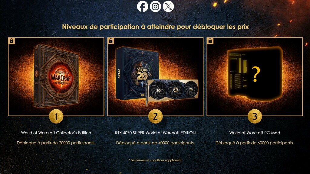 MSI et Blizzard célèbrent les 20 ans de World of Warcraft avec une édition limitée de la RTX 4070 SUPER : Participez et gagnez des récompenses exclusives 6 msi et blizzard rtx 4070 super slim world of warcraft edition concours