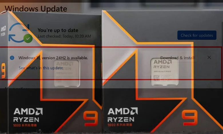 Windows 11 24H2 : Boost de performance pour les processeurs AMD Ryzen 9000 / 7000 1 windows 11 version 24h2 amd ryzen 9000 Hero