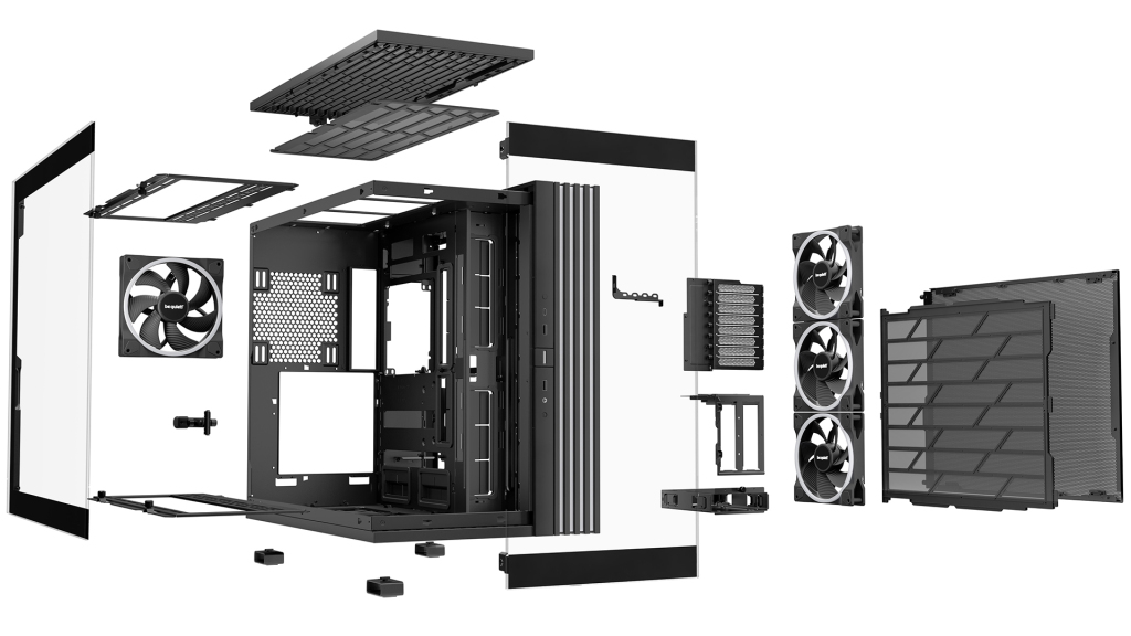 be quiet! Light Base : nouvelle série de boîtiers PC au design ouvert sur les composants 5 04 be quiet! Light Base 900 Black FX