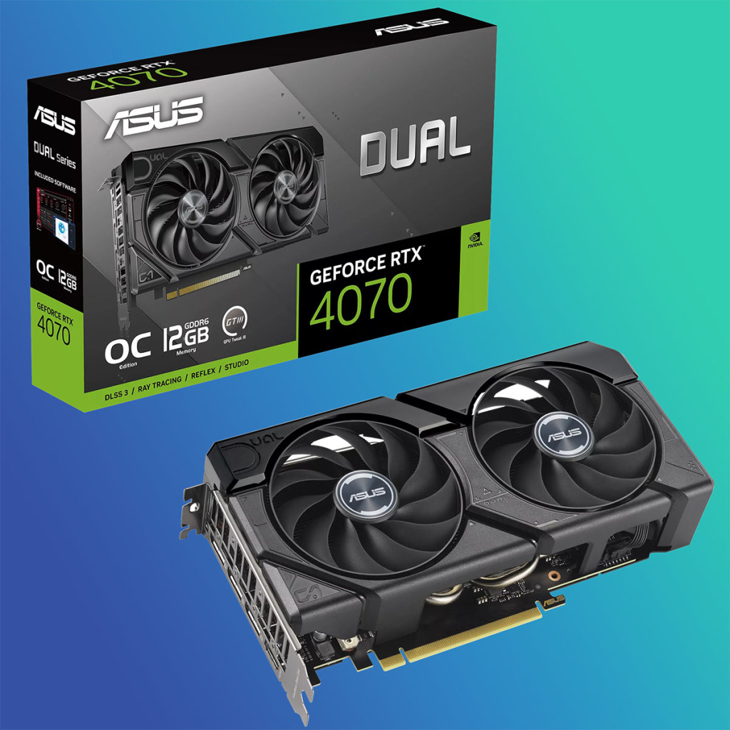 ASUS Dual GeForce RTX 4070 EVO OC Edition 12GB GDDR6 : Une nouvelle option pour les passionnés de PC compacts 2 ASUS Dual GeForce RTX 4070 EVO OC Edition 12GB GDDR6 box