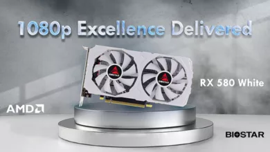 BIOSTAR RX 580 White Couv