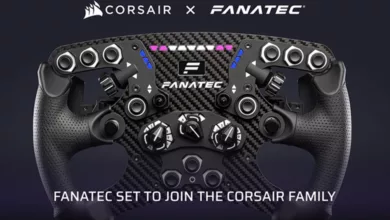 CORSAIR vient acquérir Fanatec Sim Racing 32 CORSAIR Fanatec Couv