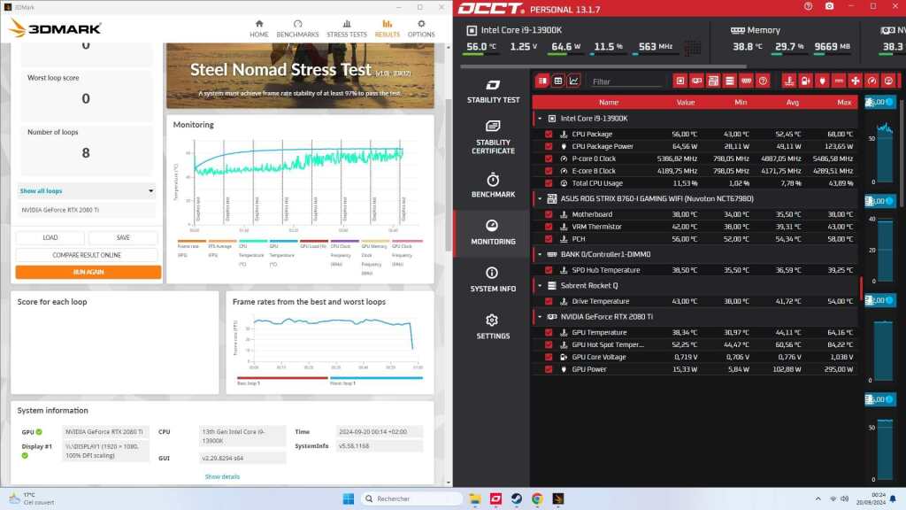 Fractal Era 2 Stress Test gpu without pannels