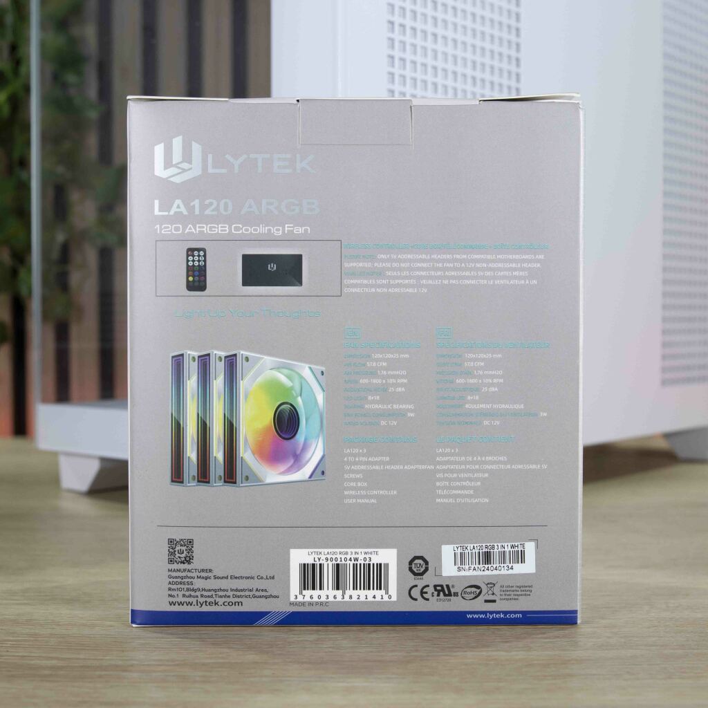 LYTEK LA120 ARGB emballage arrière