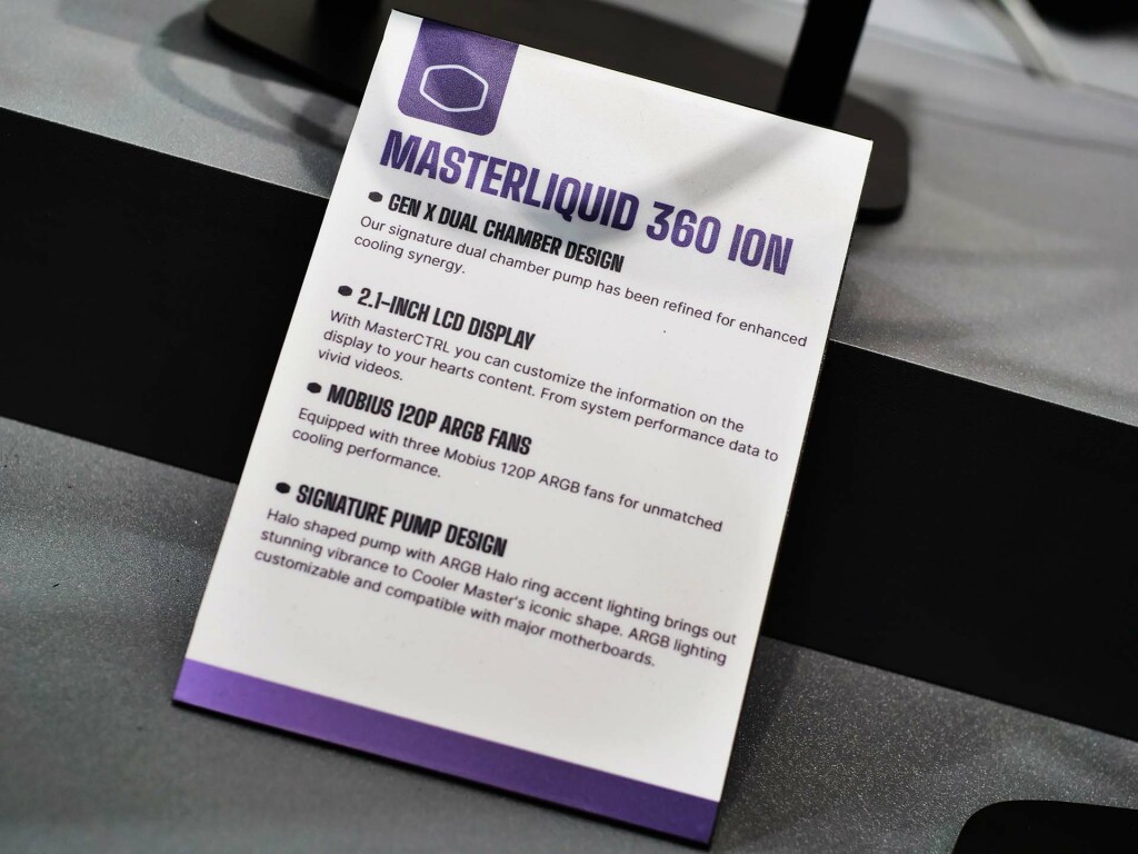 Cooler Master Présente le MasterLiquid 360 Ion : Un AIO Innovant avec Écran LCD Dynamique 2 MasterLiquid 360 ION Computex Specs