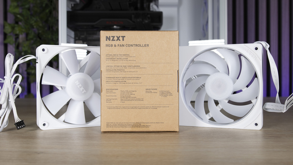 NZXT RGB Fan controleur arrière