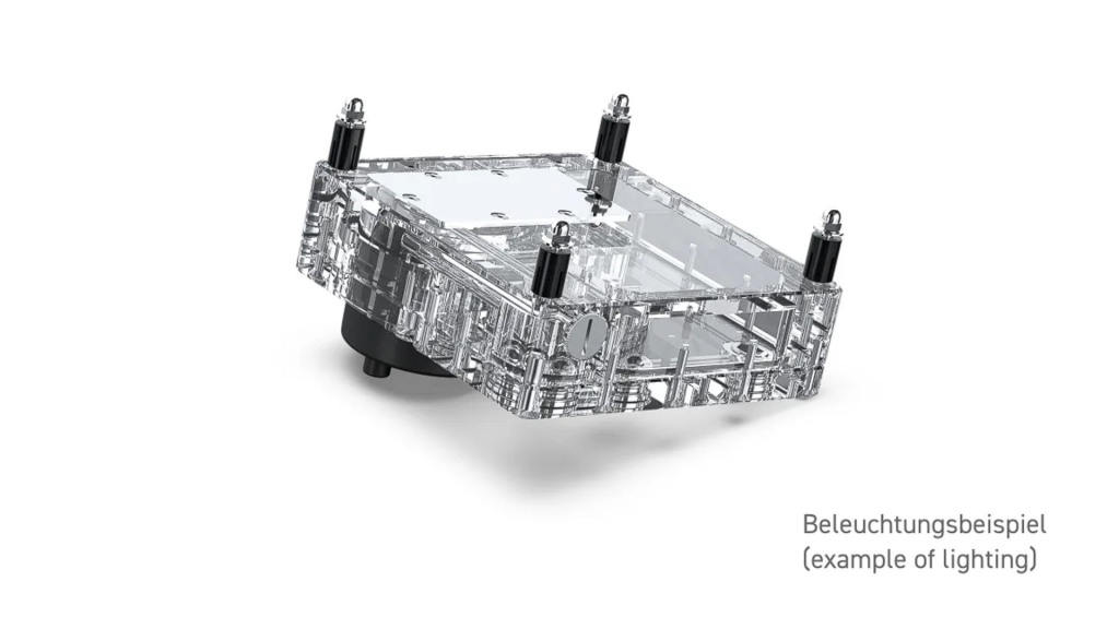 Le réservoir Core d'Alphacool arrive en deux nouvelles tailles 5 Reservoir Core 140 mm fixation