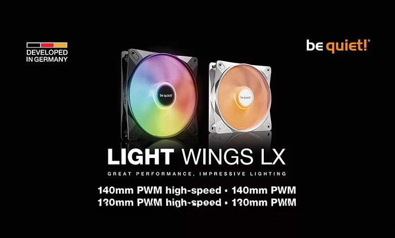 be quiet! Light Wings LX : nouvelle série de ventilateurs aux effets lumineux saisissants 1 be quiet! Light Wings LX Couv