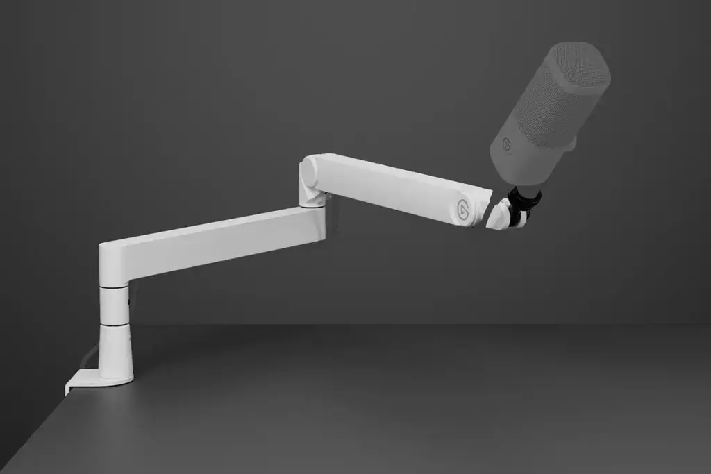 Elgato, nouveaux accessoires Wave Mic Arm Pro, Wave Desk Stand, et une mise à jour majeure de Wave Link 4 elgato wave mic arm pro white