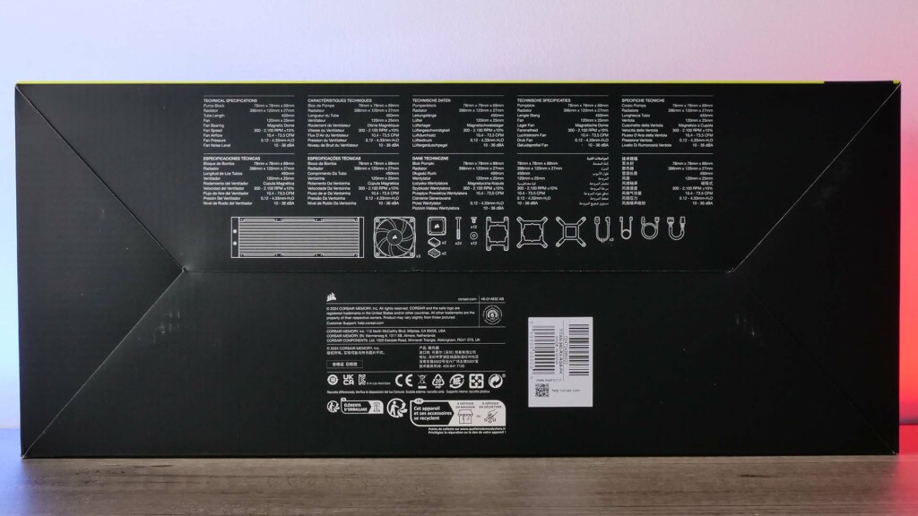 icue link titan 360 rx rgb bottom