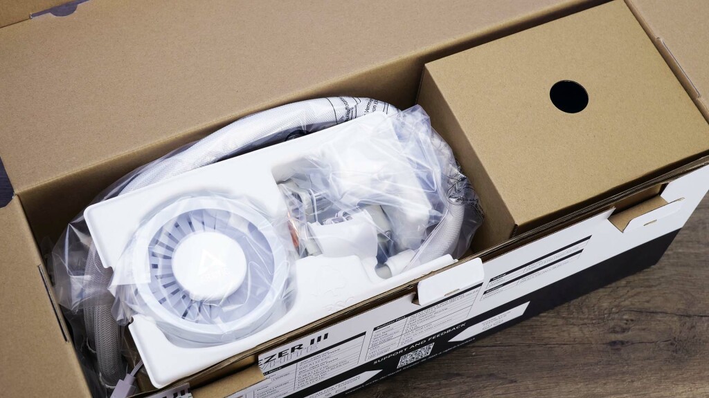 liquid freezer iii 360 a rgb white unboxinng 02