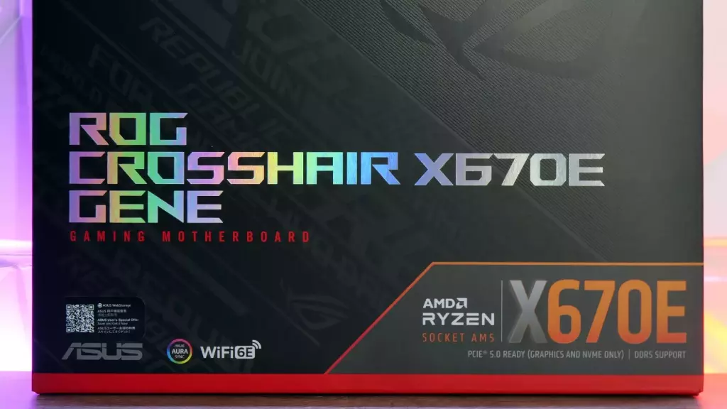 Comparatif des chipsets AMD X870, X670 B850 et B650 : lequel choisir pour les processeurs Ryzen 9000 ? 12 rog crosshair x670e gene emballage face avant