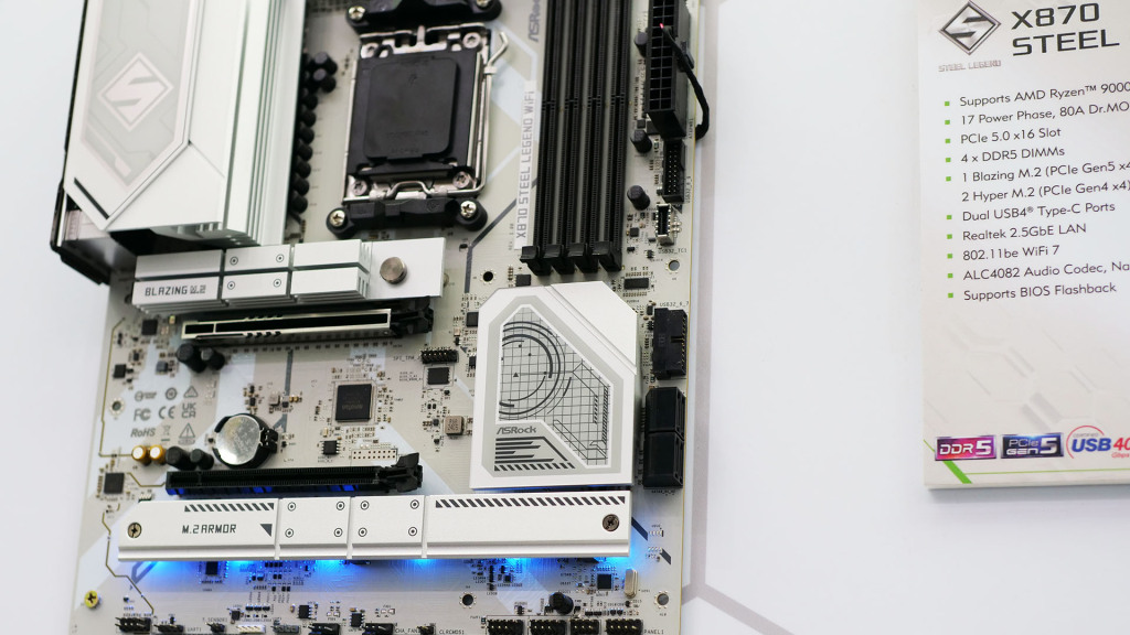 Comparatif des chipsets AMD X870, X670 B850 et B650 : lequel choisir pour les processeurs Ryzen 9000 ? 11 x870 Steel