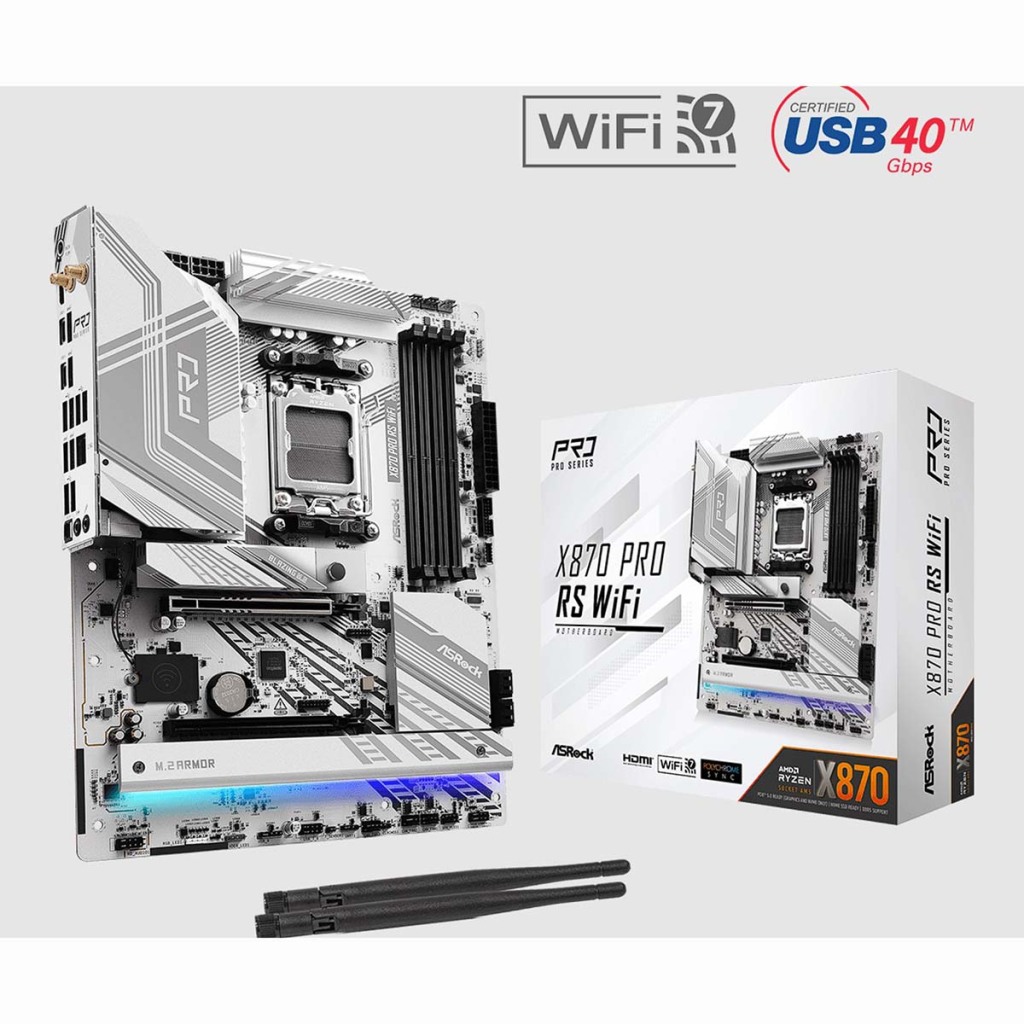 ASRock dévoile les cartes mères X870E / X870 8 ASROCK X870 Pro RS