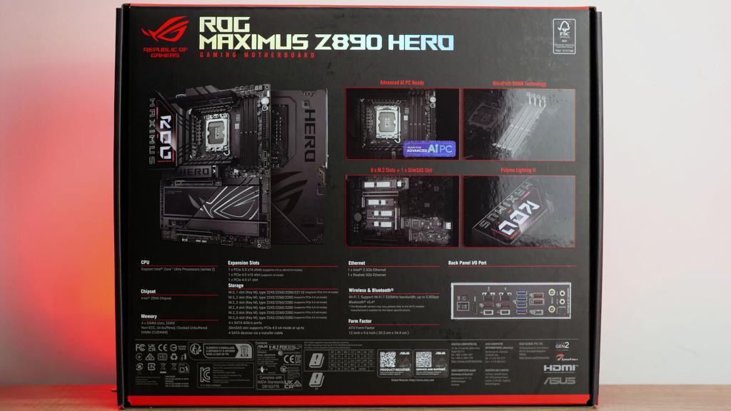 Asus Rog Maximus Z890 Hero unboxing 01