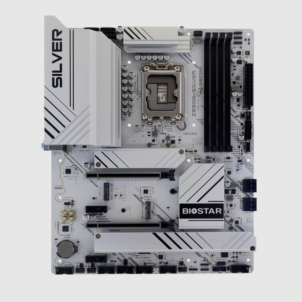 BIOSTAR présente sa carte mère Z890A-SILVER 2 BIOSTAR Z890A Silver face